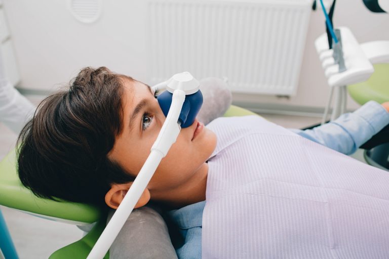 child undergoing sedation dentistry